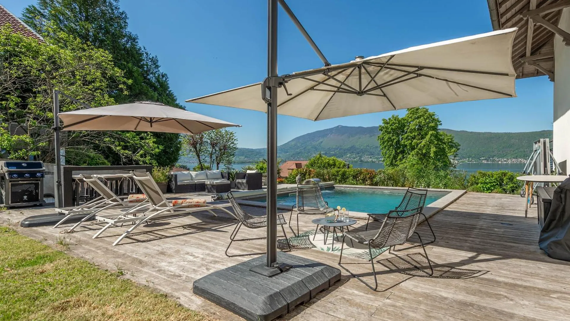 Ferienhaus M62 Jolie Villa Veyrier-Du-Lac Avec Jacuzzi Et Vue Sur Lac